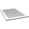 Ekena Millwork Vertical Surface Mount PVC Gable Vent: Non-Functional, w/ 3-1/2"W x 1"P Standard Frame, 28"W x 40"H GVPVE28X4001SN - alternate 4